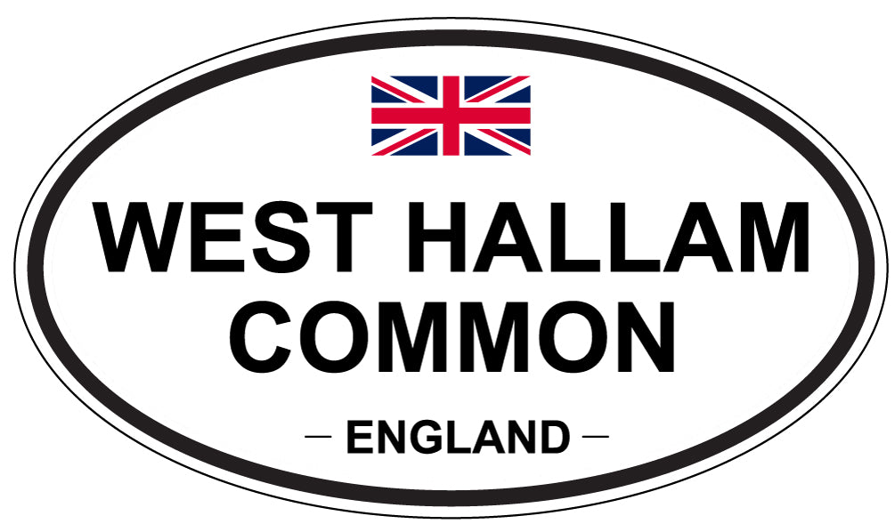WEST HALLAM COMMON, England - Oval Magnet