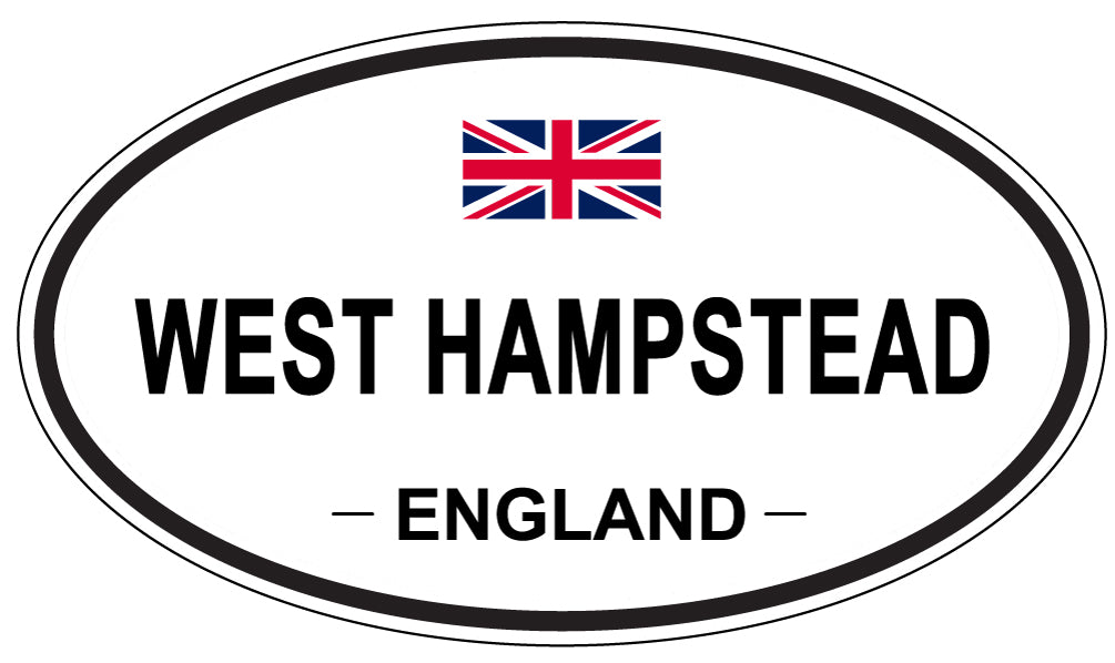 WEST HAMPSTEAD, ENGLAND - Oval Sticker