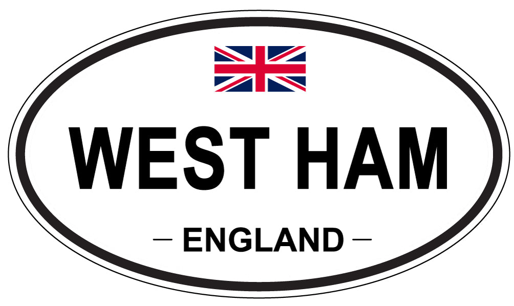 WEST HAM, England - Oval Magnet