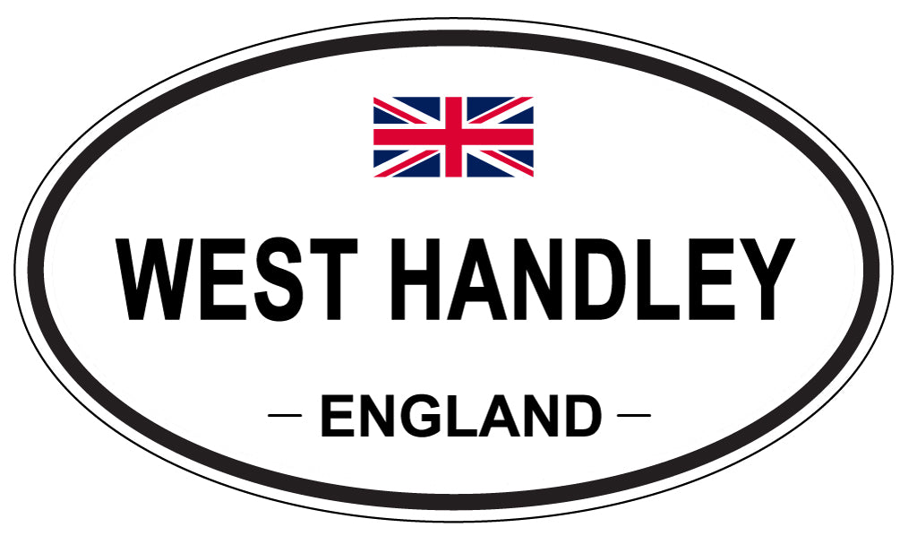WEST HANDLEY, ENGLAND - Oval Sticker