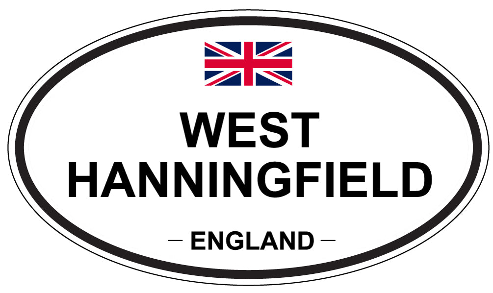 WEST HANNINGFIELD, ENGLAND - Oval Sticker