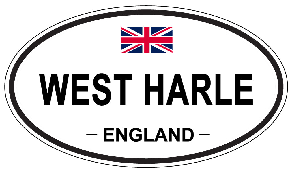 WEST HARLE, England - Oval Magnet