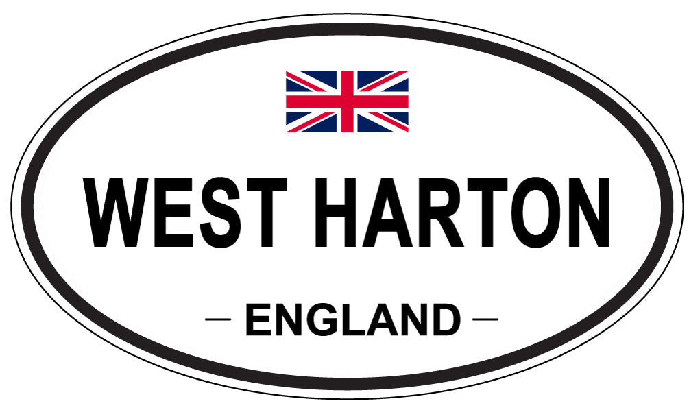WEST HARTON, ENGLAND - Oval Sticker