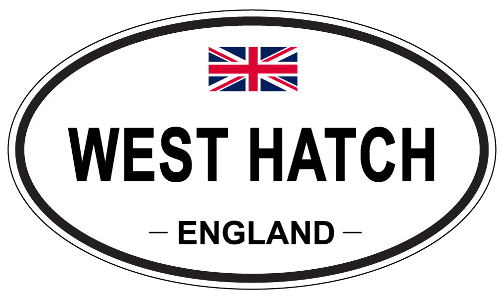 WEST HATCH, ENGLAND - Oval Sticker