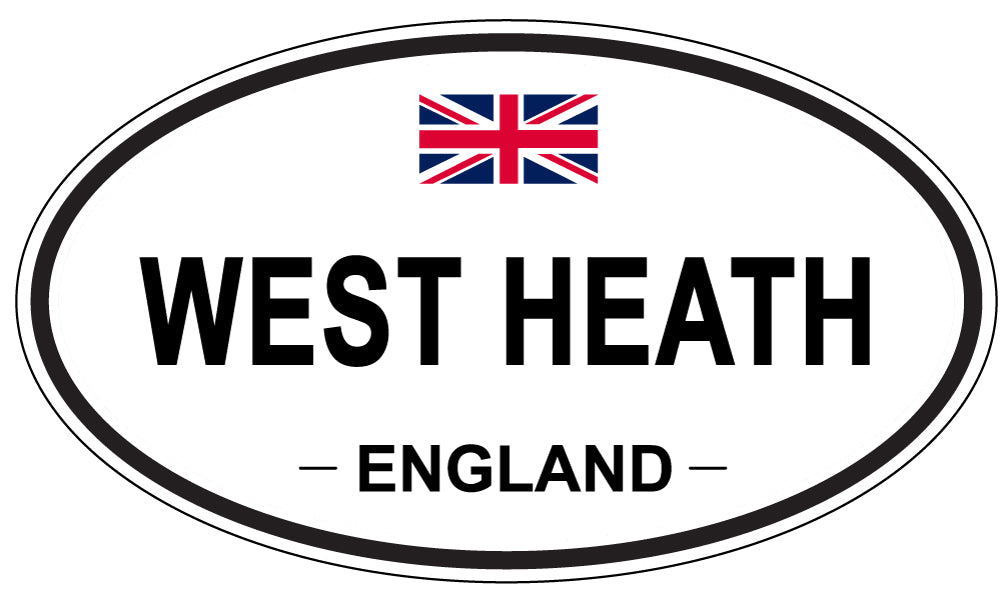 WEST HEATH, ENGLAND - Oval Sticker