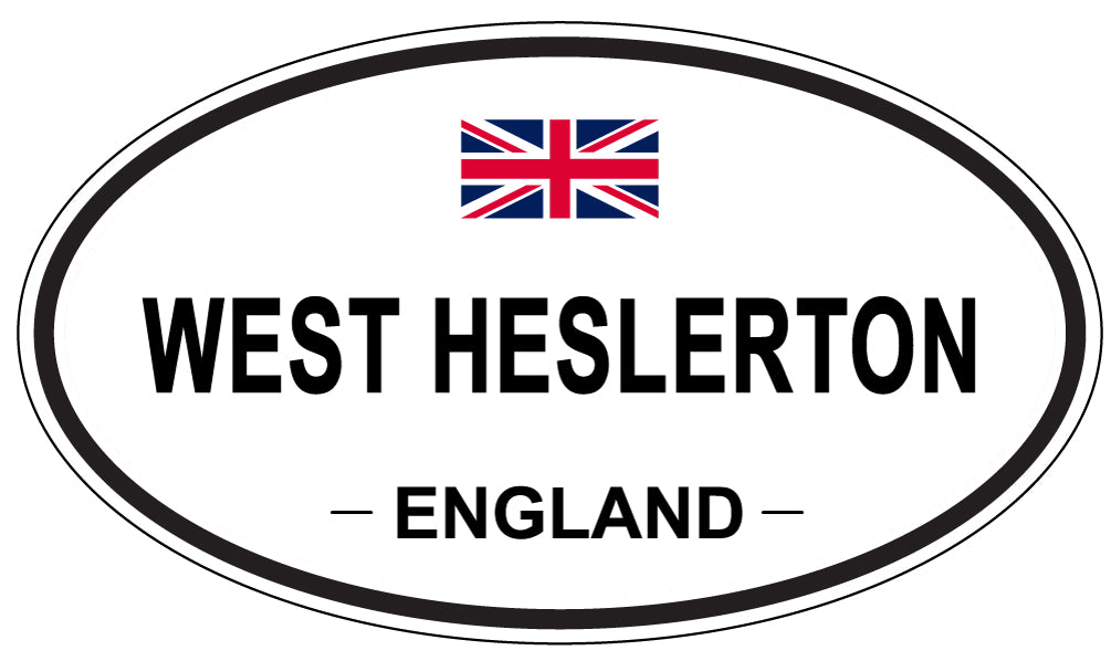 WEST HESLERTON, England - Oval Magnet