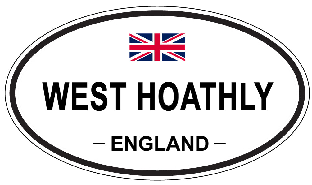 WEST HOATHLY, ENGLAND - Oval Sticker