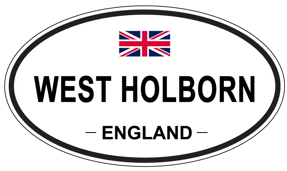 WEST HOLBORN, ENGLAND - Oval Sticker