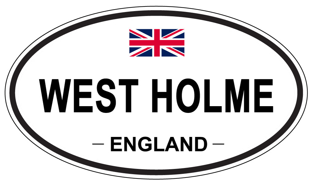 WEST HOLME, ENGLAND - Oval Sticker