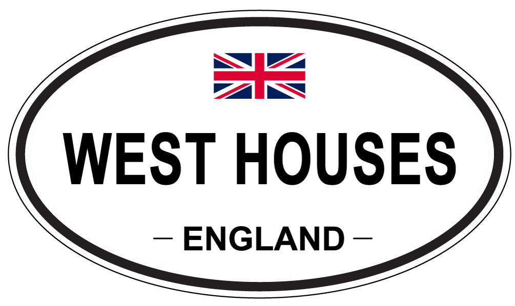 WEST HOUSES, England - Oval Magnet