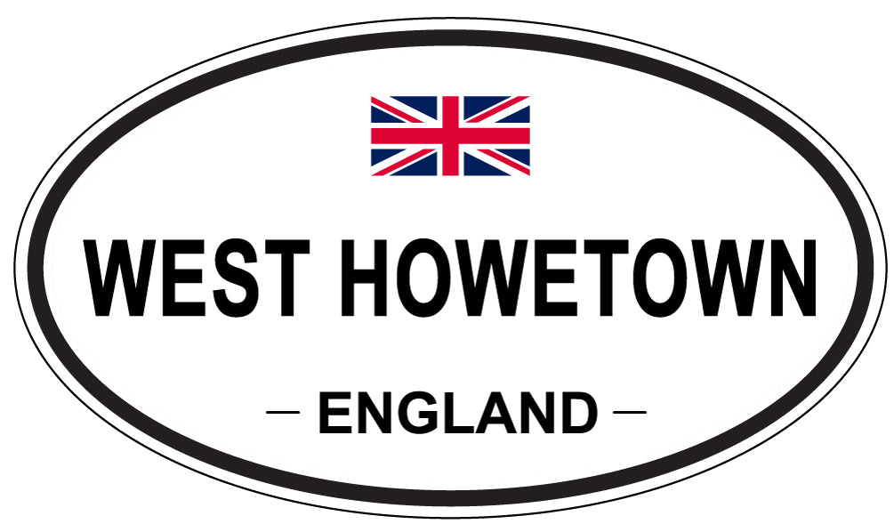 WEST HOWETOWN, ENGLAND - Oval Sticker