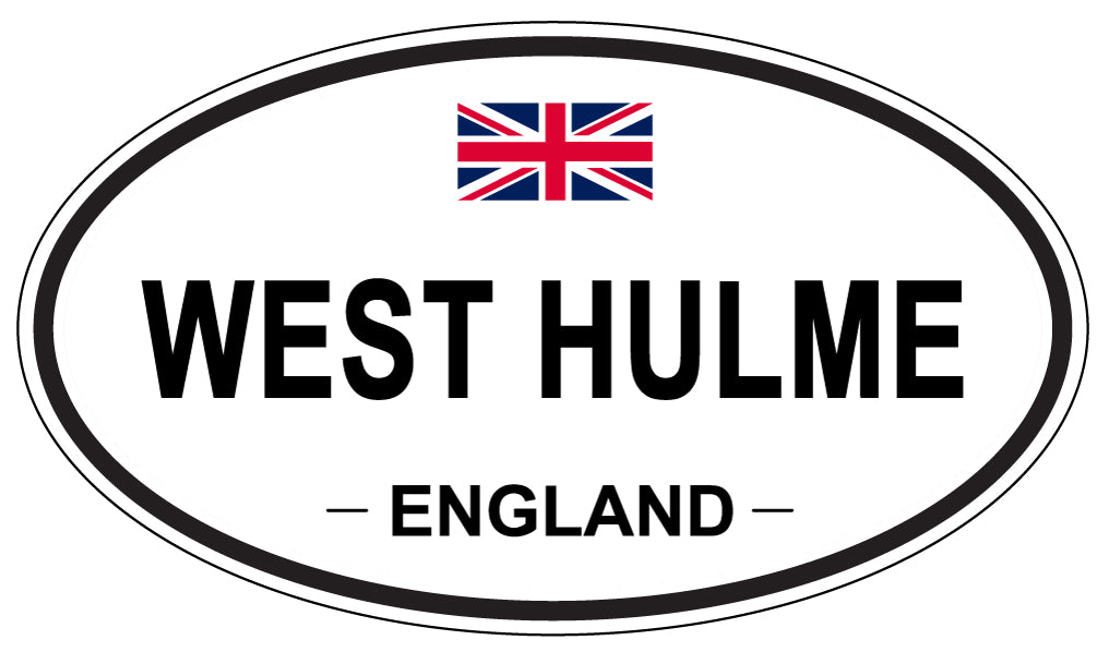 WEST HULME, England - Oval Magnet
