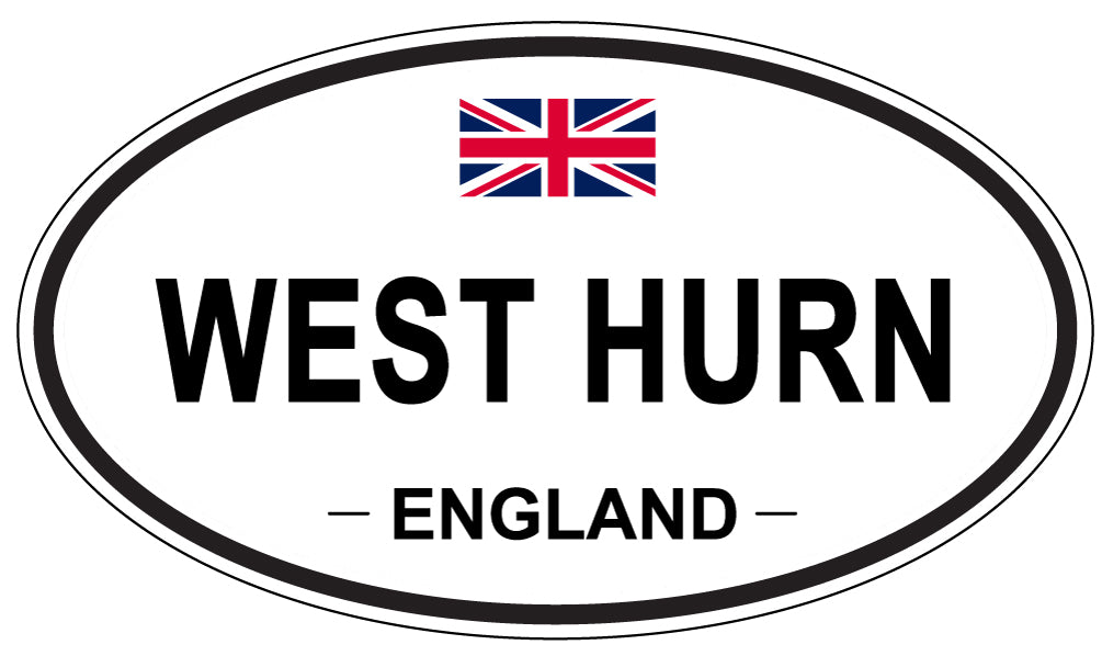 WEST HURN, England - Oval Magnet