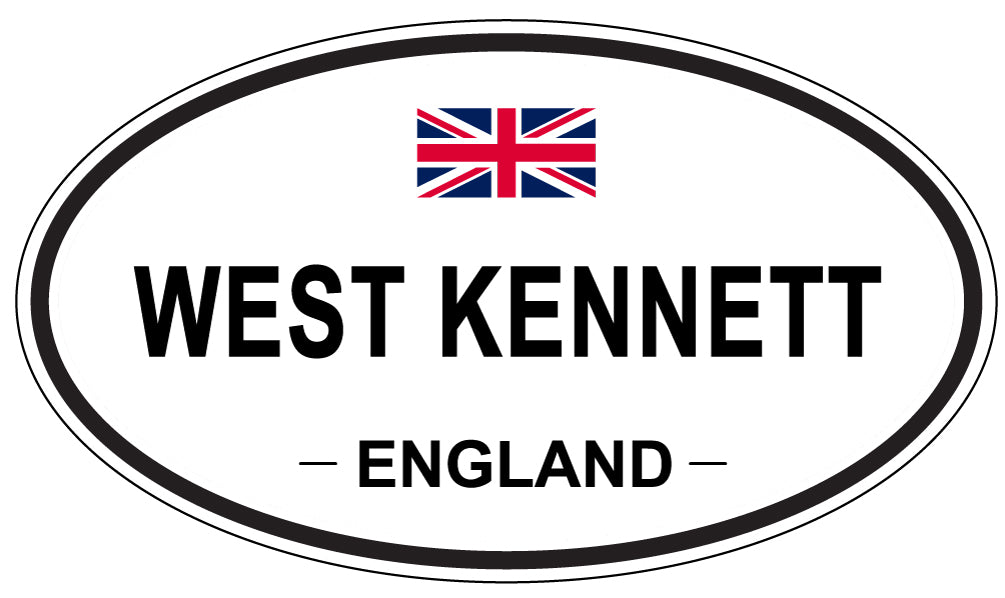 WEST KENNETT, ENGLAND - Oval Sticker