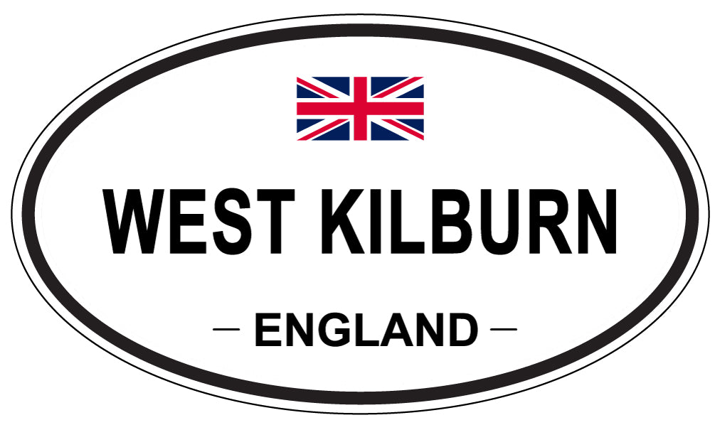 WEST KILBURN, ENGLAND - Oval Sticker