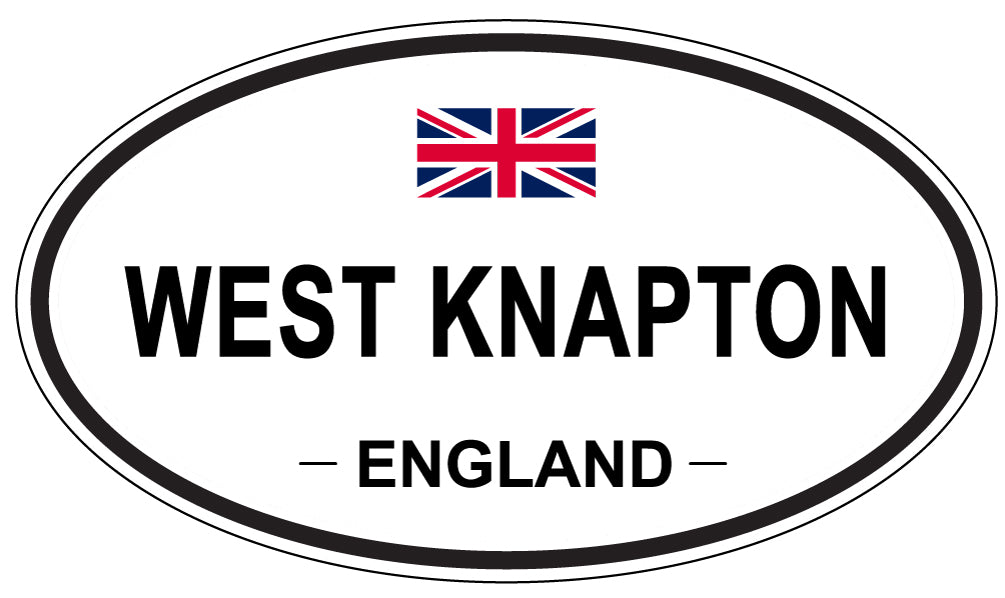 WEST KNAPTON, ENGLAND - Oval Sticker