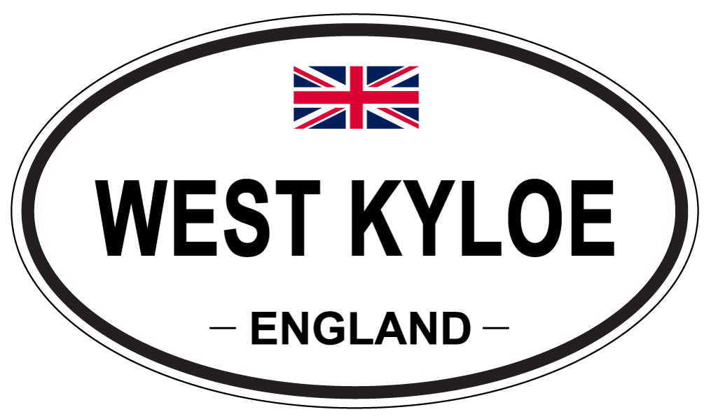 WEST KYLOE, ENGLAND - Oval Sticker
