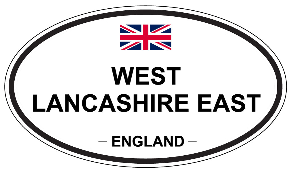 WEST LANCASHIRE EAST, England - Oval Magnet