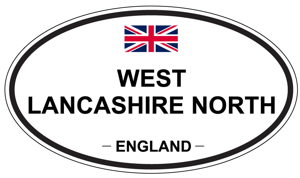 WEST LANCASHIRE NORTH, ENGLAND - Oval Sticker