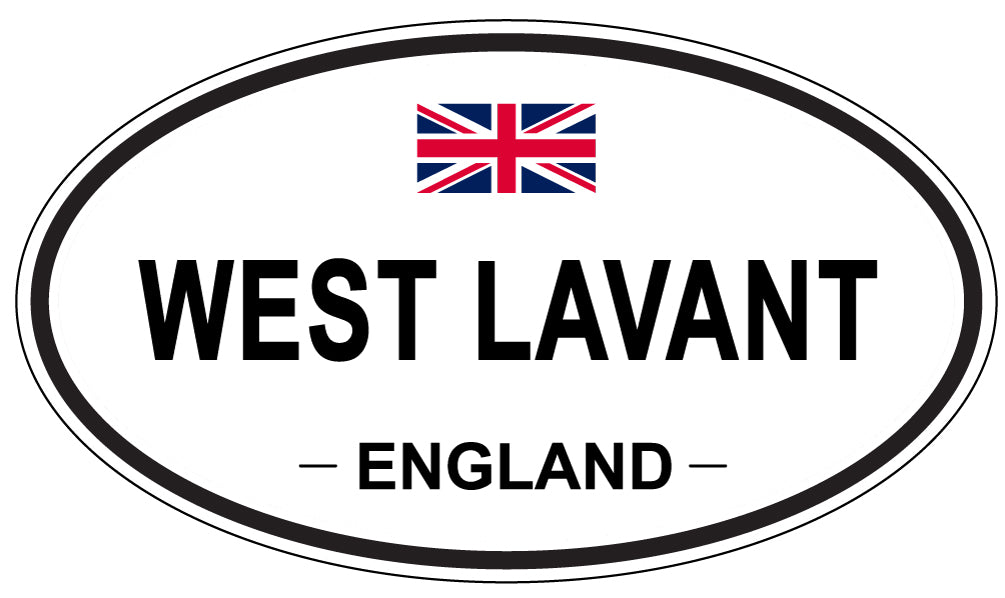WEST LAVANT, ENGLAND - Oval Sticker