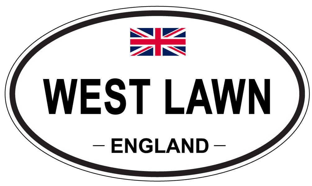 WEST LAWN, England - Oval Magnet