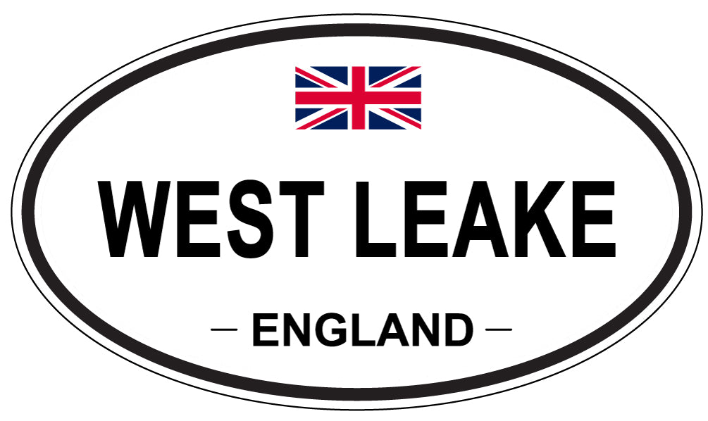 WEST LEAKE, ENGLAND - Oval Sticker