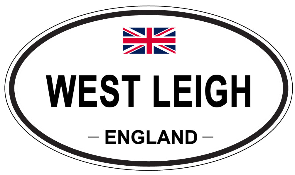WEST LEIGH, ENGLAND - Oval Sticker
