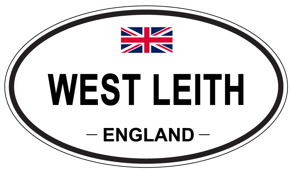 WEST LEITH, ENGLAND - Oval Sticker