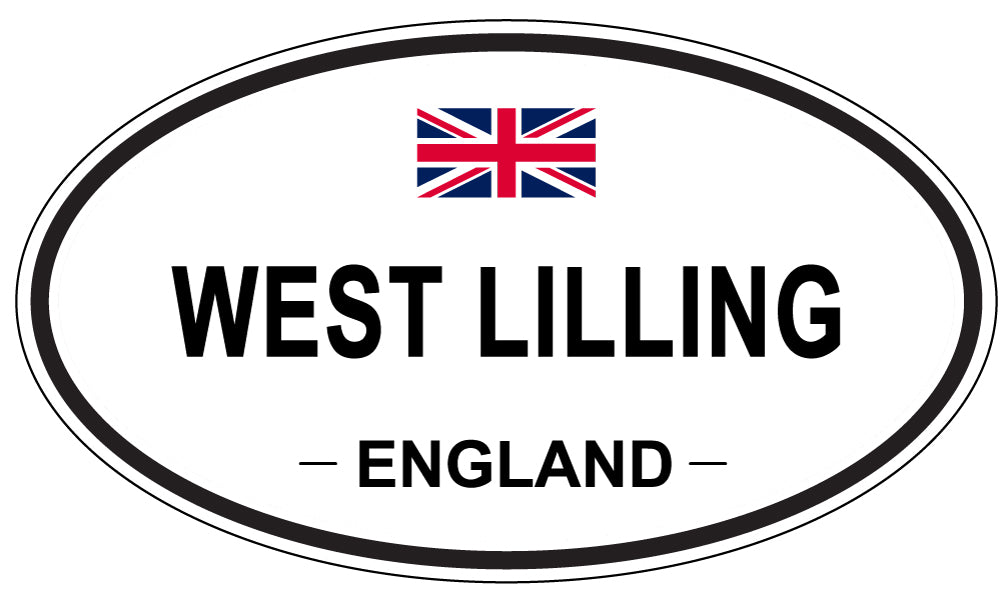 WEST LILLING, ENGLAND - Oval Sticker