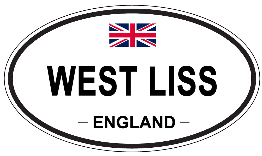 WEST LISS, ENGLAND - Oval Sticker
