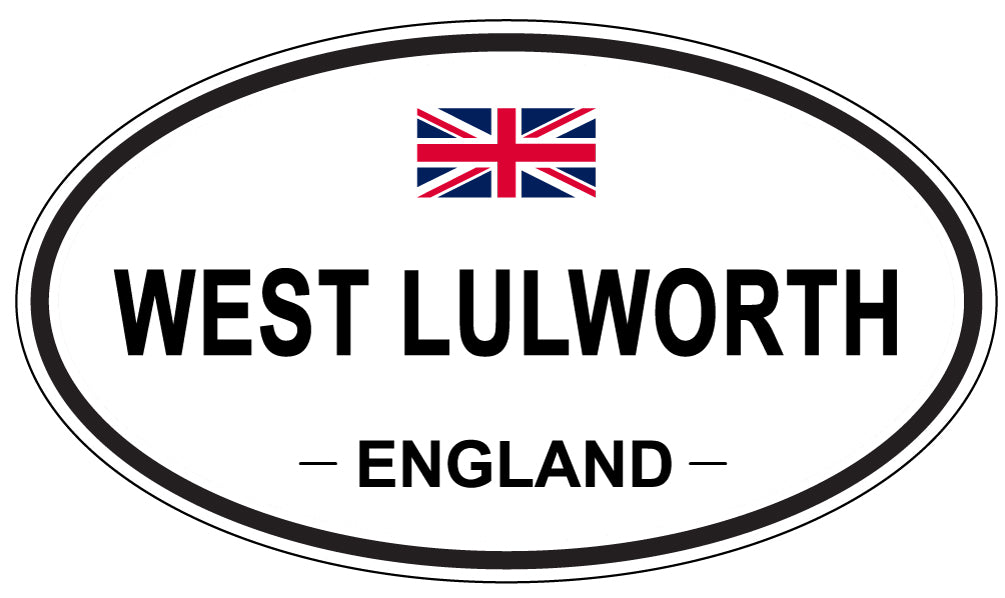 WEST LULWORTH, ENGLAND - Oval Sticker