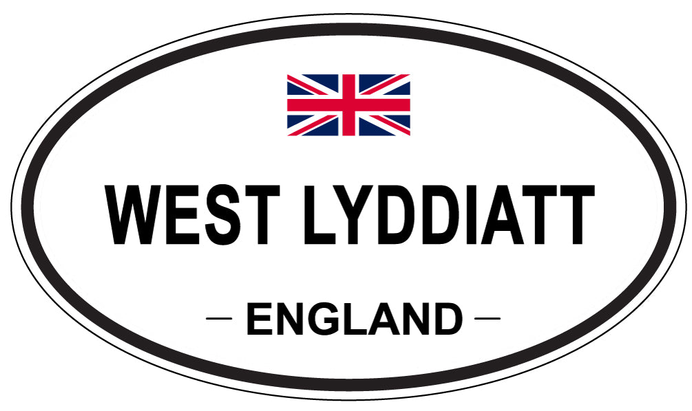 WEST LYDDIATT, ENGLAND - Oval Sticker