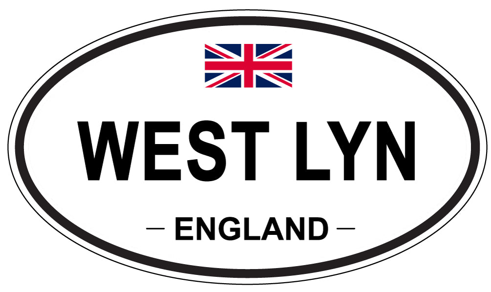 WEST LYN, ENGLAND - Oval Sticker