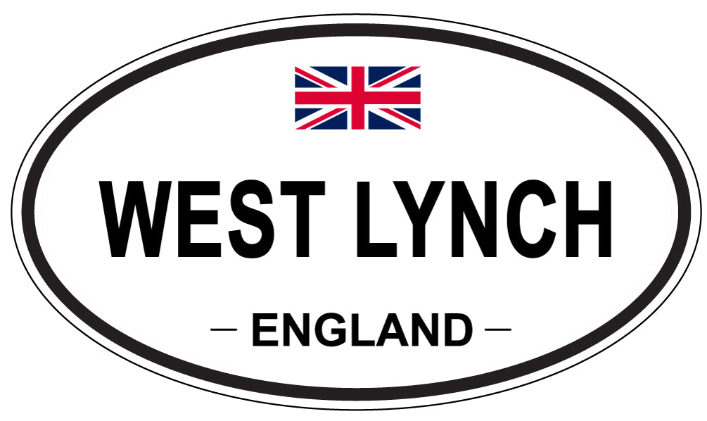 WEST LYNCH, ENGLAND - Oval Sticker