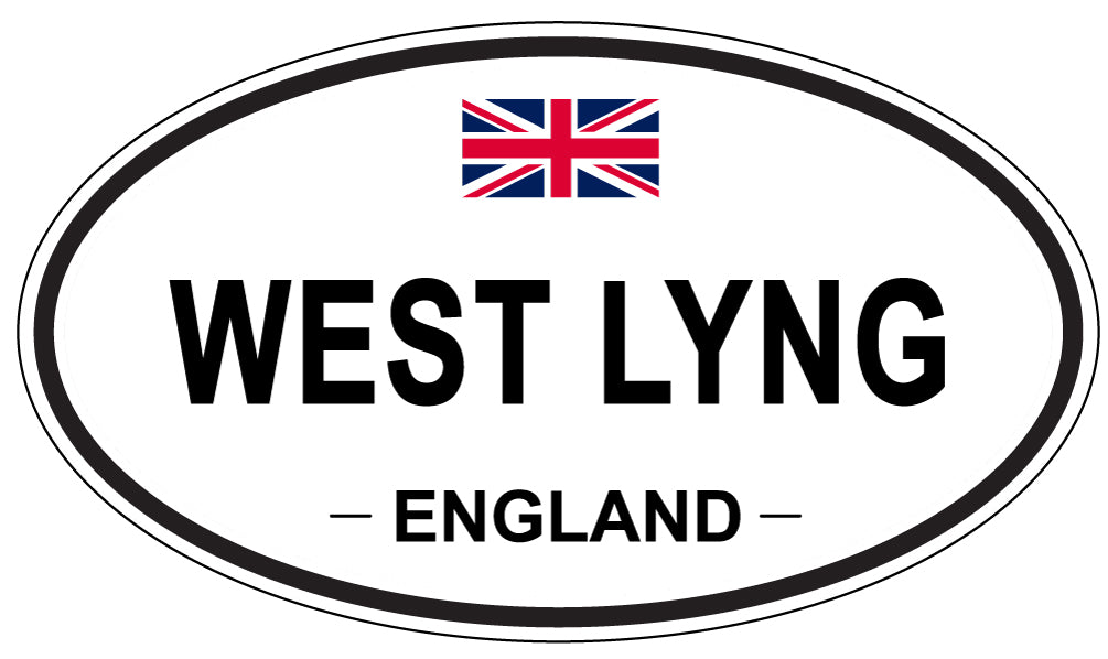 WEST LYNG, ENGLAND - Oval Sticker