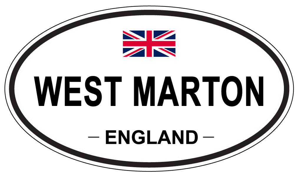 WEST MARTON, England - Oval Magnet