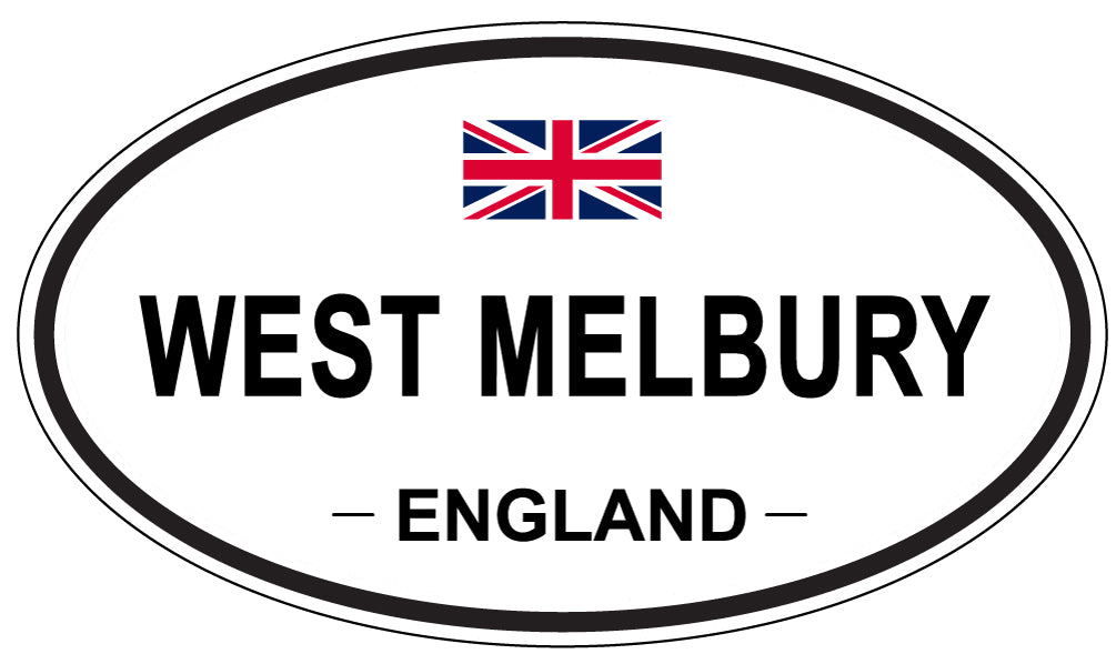 WEST MELBURY, ENGLAND - Oval Sticker
