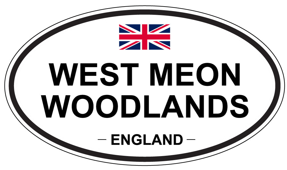 WEST MEON WOODLANDS, ENGLAND - Oval Sticker