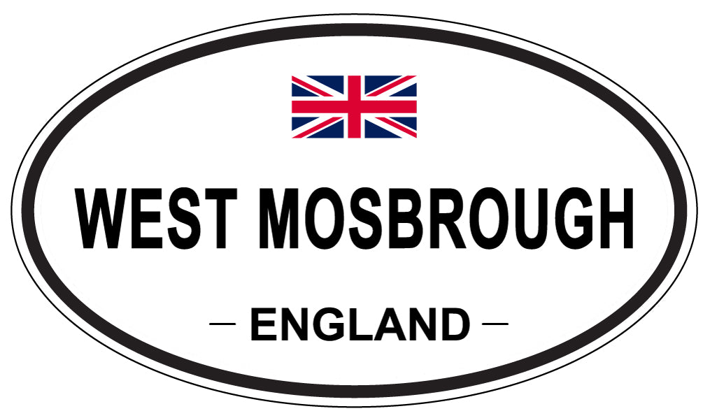 WEST MOSBROUGH, ENGLAND - Oval Sticker