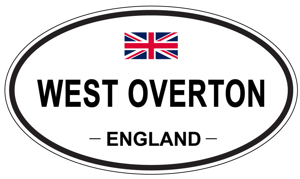 WEST OVERTON, ENGLAND - Oval Sticker