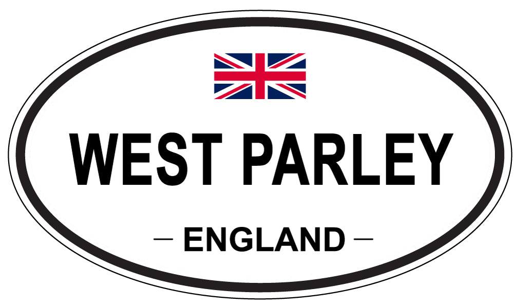 WEST PARLEY, ENGLAND - Oval Sticker