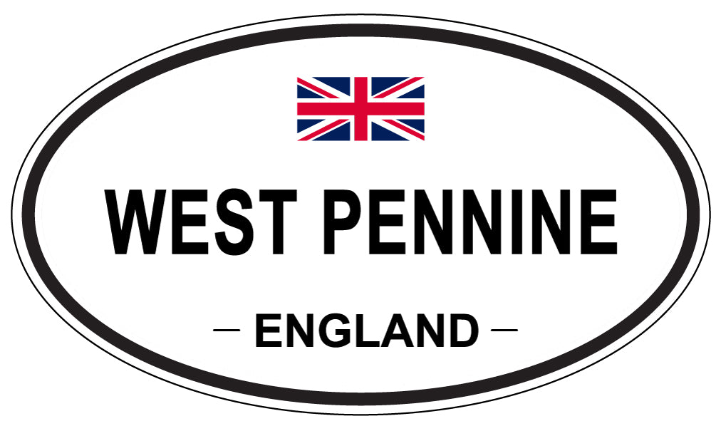 WEST PENNINE, ENGLAND - Oval Sticker