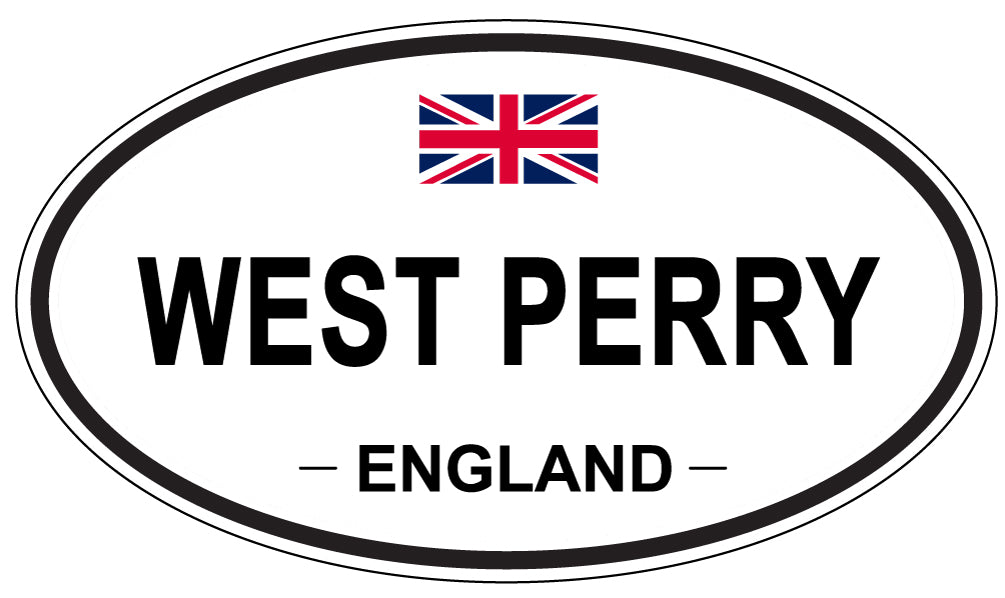 WEST PERRY, ENGLAND - Oval Sticker