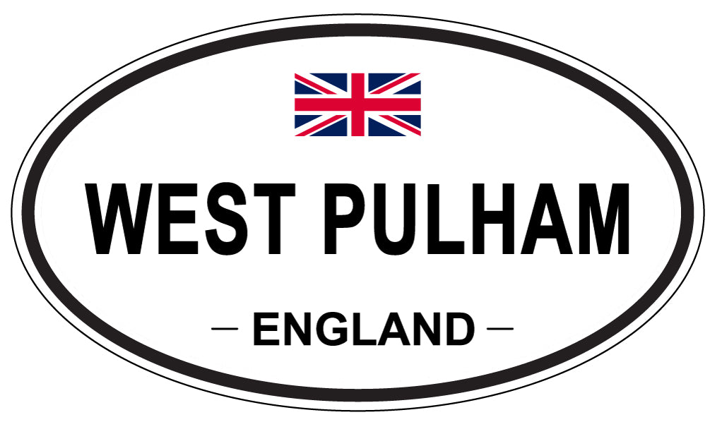 WEST PULHAM, ENGLAND - Oval Sticker