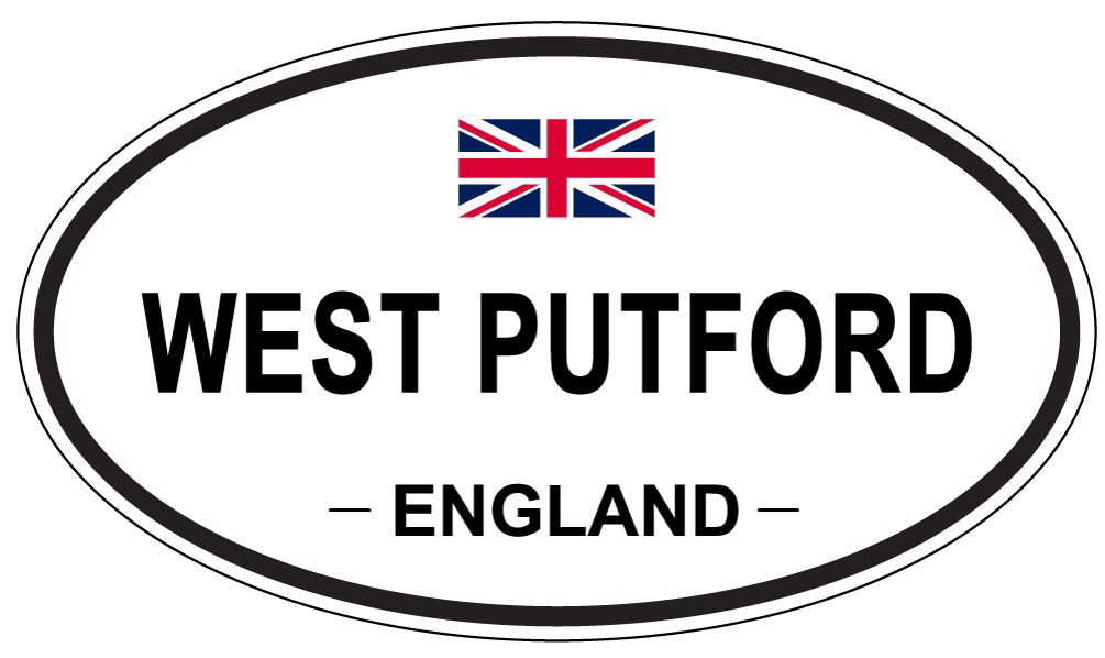 WEST PUTFORD, ENGLAND - Oval Sticker