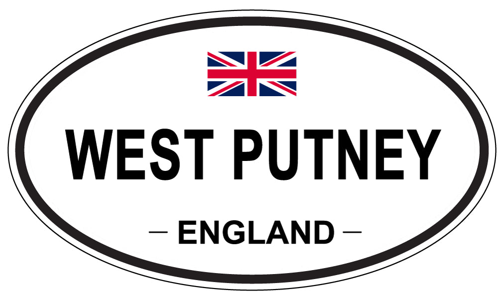 WEST PUTNEY, ENGLAND - Oval Sticker