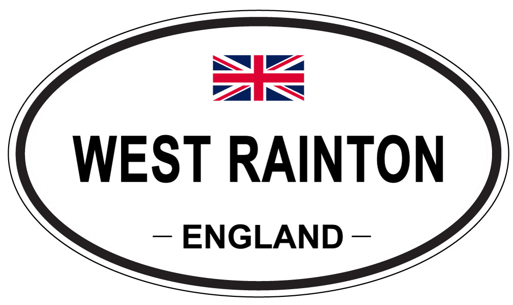 WEST RAINTON, ENGLAND - Oval Sticker