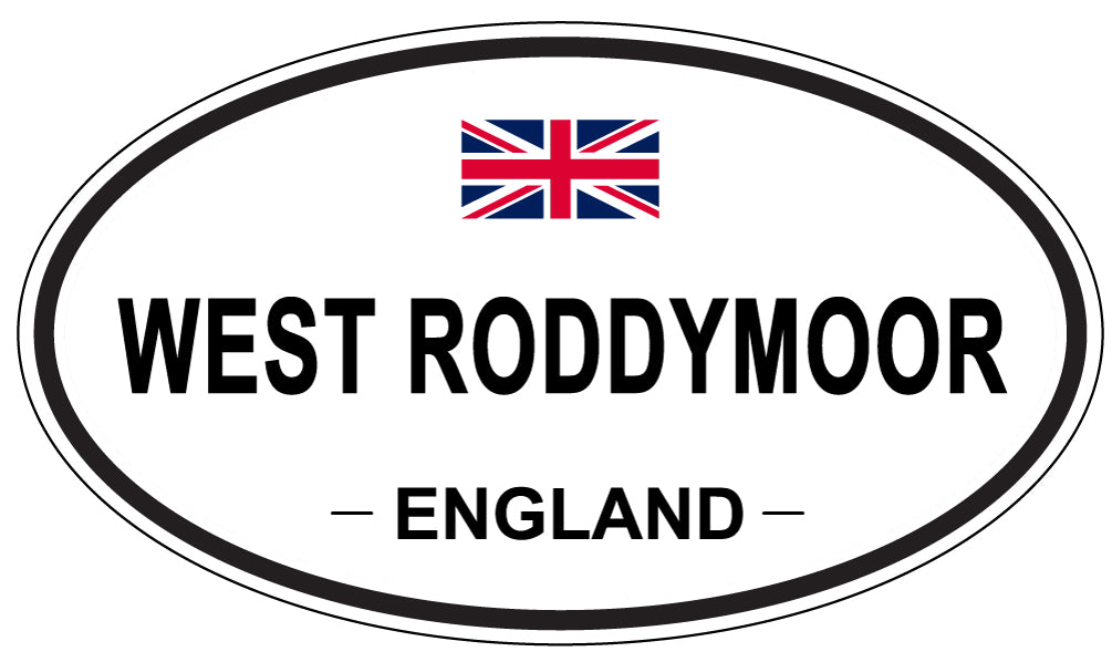 WEST RODDYMOOR, ENGLAND - Oval Sticker