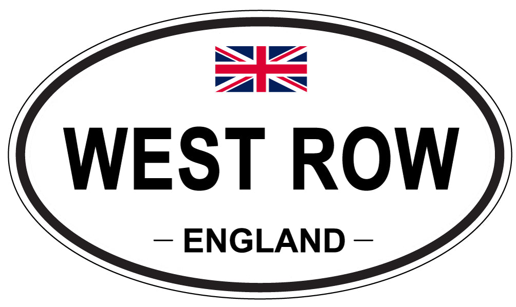 WEST ROW, England - Oval Magnet