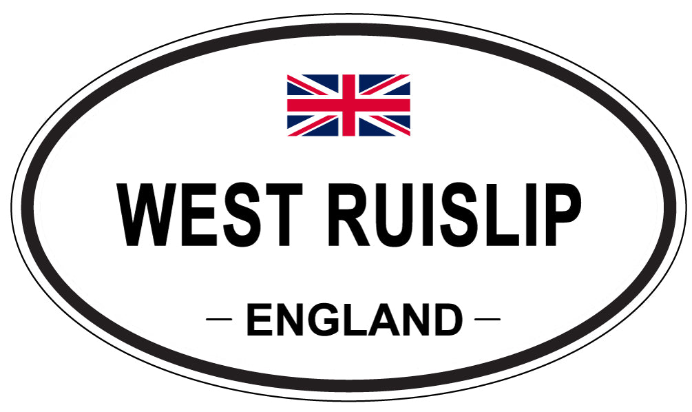 WEST RUISLIP, ENGLAND - Oval Sticker